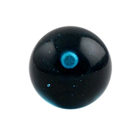 Turquoise Round Glass Wine Stopper